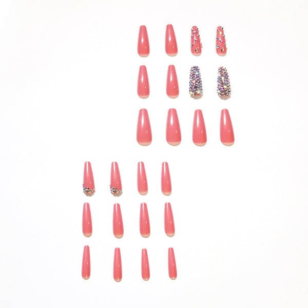 12 Sizes-24 Pcs Press On Nails JP1327