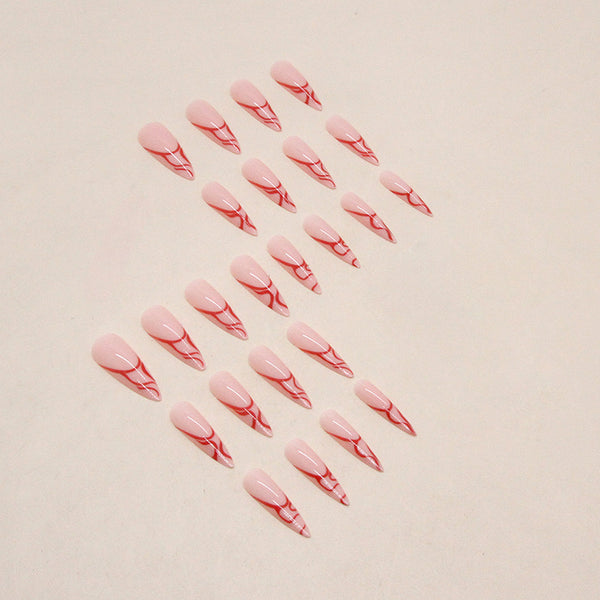 12 Sizes-24 Pcs Press On Nails W798