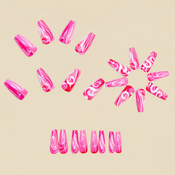 12 Sizes-24 Pcs Press On Nails Y1961