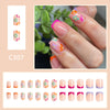 12 Sizes-24 Pcs Press On Nails C307