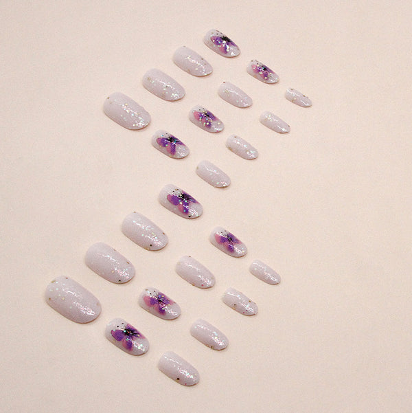 12 Sizes-24 Pcs Press On Nails W1303