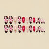 12 Sizes-24 Pcs Press On Nails Y1821