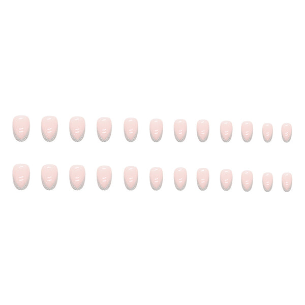 12 Sizes-24 Pcs Press On Nails W931
