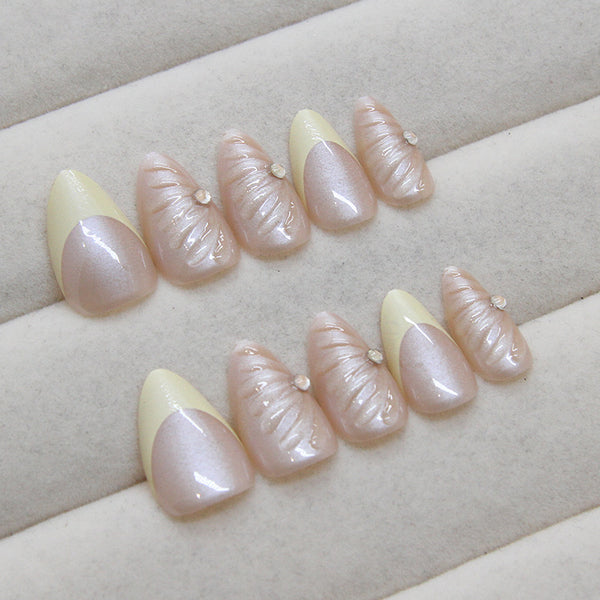 12 Sizes-24 Pcs Press On Nails Z905