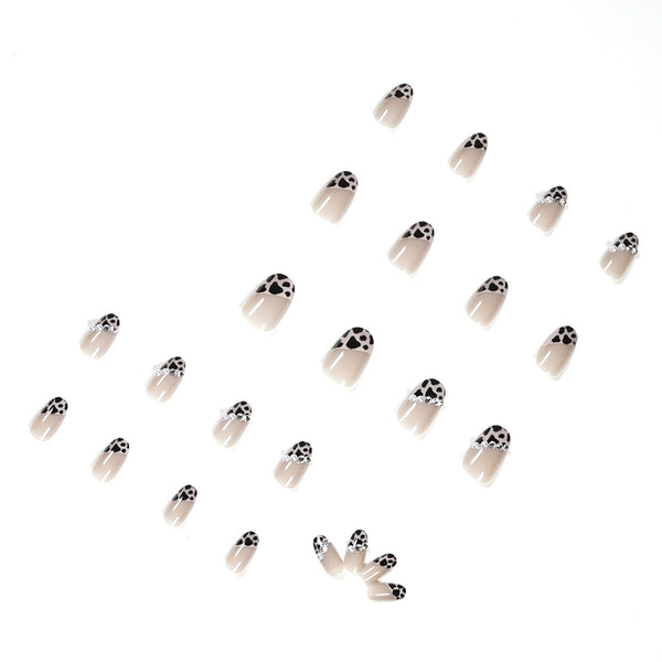 12 Sizes-24 Pcs Press On Nails JP1230