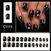 12 Sizes-24 Pcs Press On Nails C1115