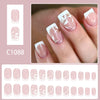 12 Sizes-24 Pcs Press On Nails C1088