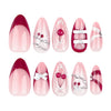 12 Sizes-24 Pcs Press On Nails JP3289