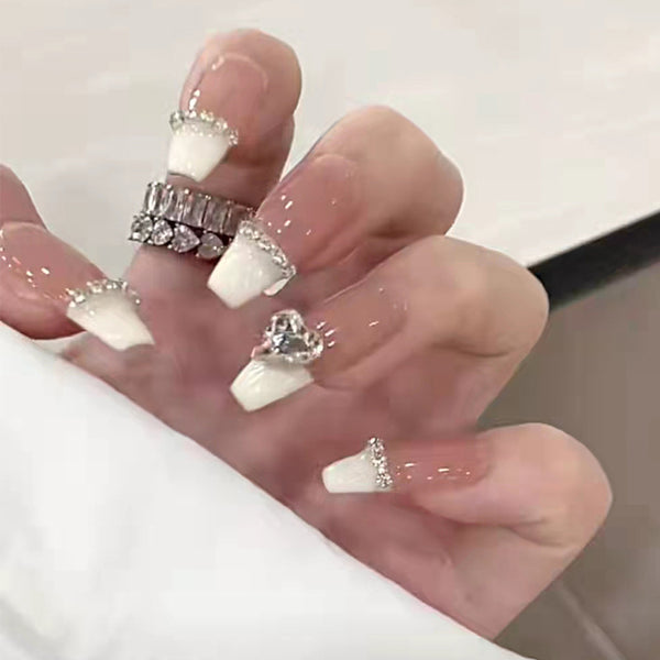 12 Sizes-24 Pcs Press On Nails Z226