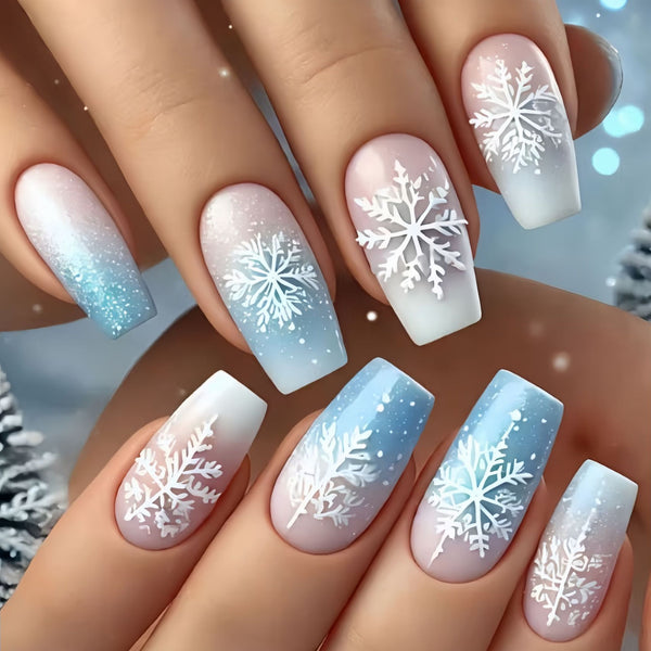 12 Sizes-24 Pcs Press On Nails Y1588