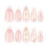 12 Sizes-24 Pcs Press On Nails JP4030