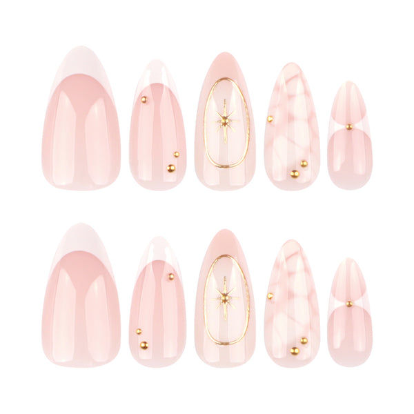 12 Sizes-24 Pcs Press On Nails JP4030