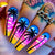 12 Sizes-24 Pcs Press On Nails Y705