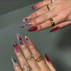12 Sizes-24 Pcs Press On Nails Z1117