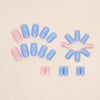 12 Sizes-24 Pcs Press On Nails W672