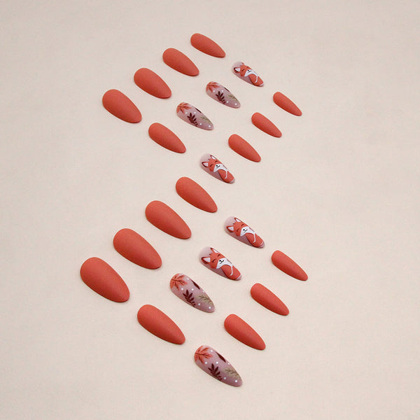 12 Sizes-24 Pcs Press On Nails W1475