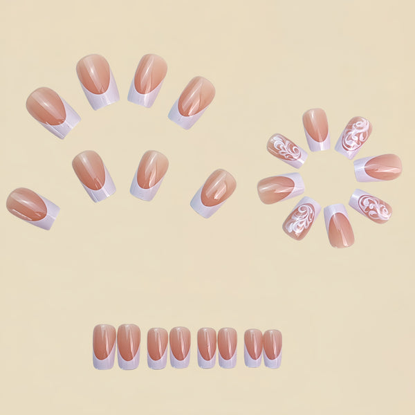 12 Sizes-24 Pcs Press On Nails Y925