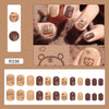 12 Sizes-24 Pcs Press On Nails R321
