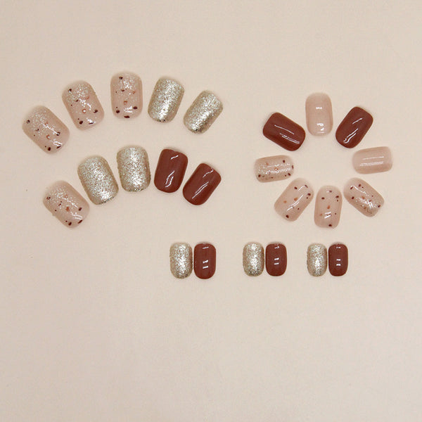 12 Sizes-24 Pcs Press On Nails R826