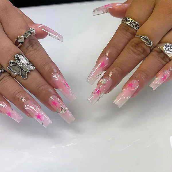 12 Sizes-24 Pcs Press On Nails JP2050