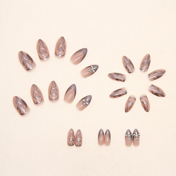 12 Sizes-24 Pcs Press On Nails Z547