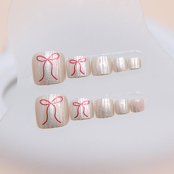 12 Sizes-24 Pcs Press On Nails F140