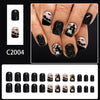 12 Sizes-24 Pcs Press On Nails C2004