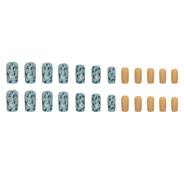 12 Sizes-24 Pcs Press On Nails W1399