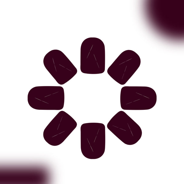 12 Sizes-24 PcsPress On Nails C832