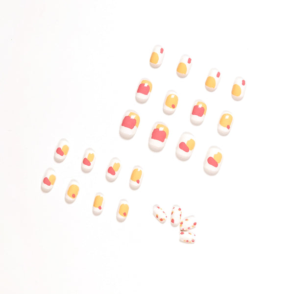 12 Sizes-24 Pcs Press On Nails JP1018