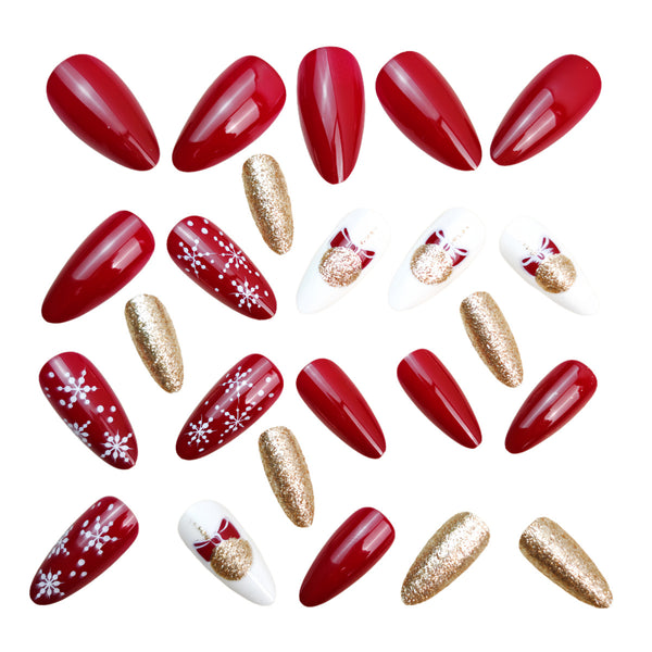 12 Sizes-24 Pcs Press On Nails Y1242