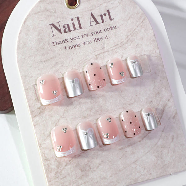 12 Sizes-24 Pcs Press On Nails JL0683
