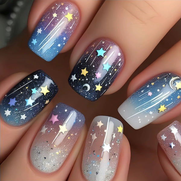 12 Sizes-24 PcsPress On Nails Y623