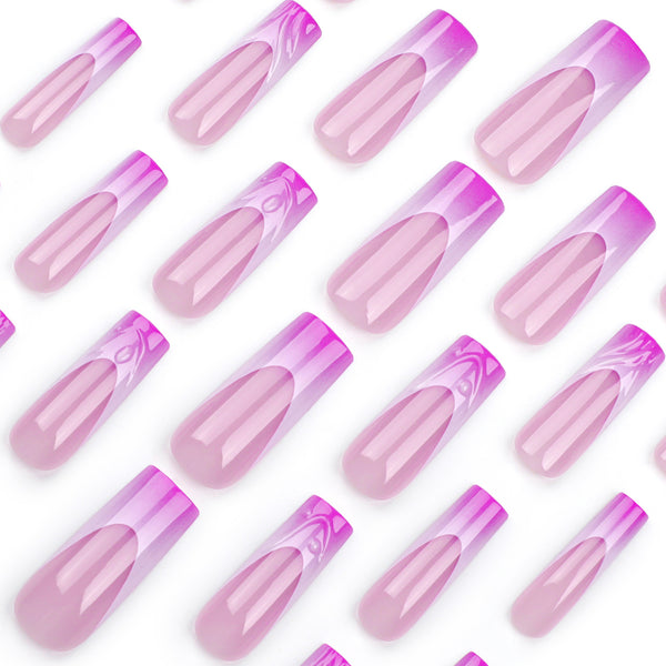 12 Sizes-24 Pcs Press On Nails JP3394
