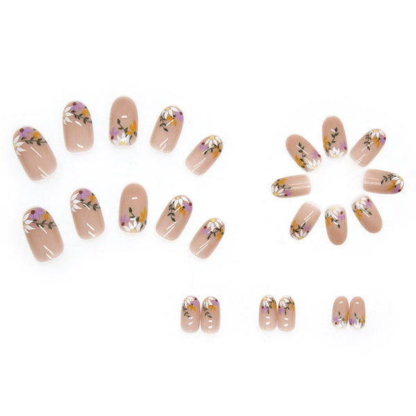 12 Sizes-24 PcsPress On Nails W164