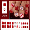12 Sizes-24 Pcs Press On Nails C1315