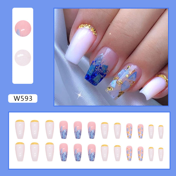 12 Sizes-24 Pcs Press On Nails W593