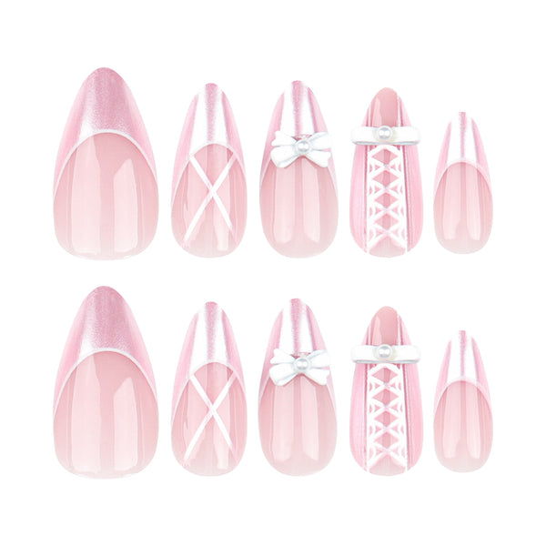 12 Sizes-24 Pcs Press On Nails JP3275