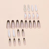 12 Sizes-24 Pcs Press On Nails W1763