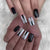 12 Sizes-24 Pcs Press On Nails W313