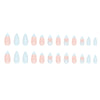 12 Sizes-24 Pcs Press On Nails W673