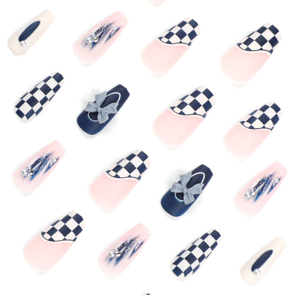 12 Sizes-24 Pcs Press On Nails JP2995