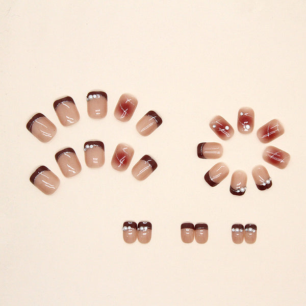 12 Sizes-24 Pcs Press On Nails Z596