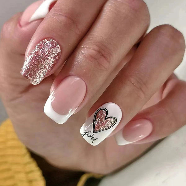 12 Sizes-24 Pcs Press On Nails W808