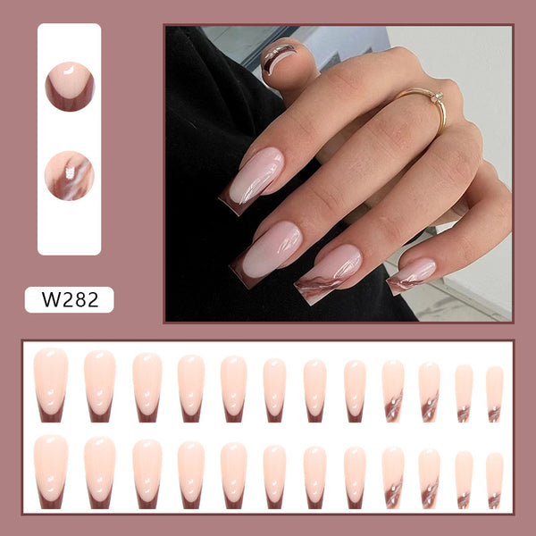 12 Sizes-24 Pcs Press On Nails W281