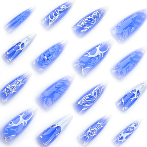 12 Sizes-24 Pcs Press On Nails JP3511