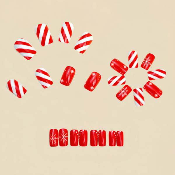 12 Sizes-24 Pcs Press On Nails Y1275