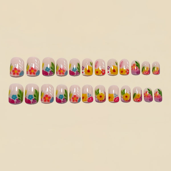 12 Sizes-24 Pcs Press On Nails Y1574
