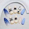 12 Sizes-24 Pcs Press On Nails Z1133