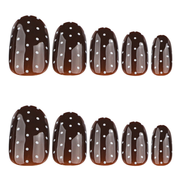 12 Sizes-24 Pcs Press On Nails JP4063